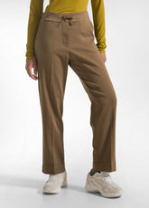 STRAIGHT BROWN STRETCH GABARDINE PANTS - KAKI BROWN | DEHA