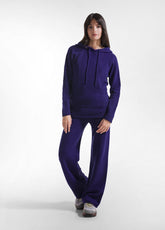 PANTALONE IN MAGLIA DI COTONE VIOLA | DEHA