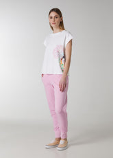 T-SHIRT CON STAMPA BIANCO - Outlet | DEHA