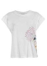 T-SHIRT CON STAMPA BIANCO - Outlet | DEHA