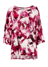 MAXI T-SHIRT STAMPATA ROSA - Outlet | DEHA