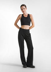 RECYCLED MICROFIBRE TOP - BLACK | DEHA