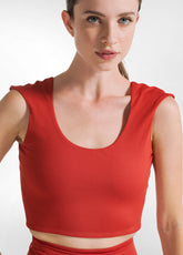 LEGGINGS AUS RECYCELTER MIKROFASER - ORANGE - Tops & Sport-BHs - Outlet | DEHA