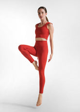 LEGGINGS AUS RECYCELTER MIKROFASER - ORANGE - Tops & Sport-BHs - Outlet | DEHA