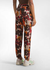 JOGGER STAMPATO IN COTONE E MODAL ROSSO - WATERCOLOR RED | DEHA