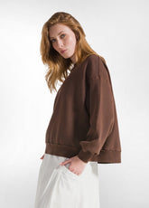 FELPA COMFORT EFFETTO MARMO MARRONE | DEHA