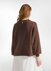 MARMORIERTE COMFORT SWEATSHIRT - BRAUN - COFFEE BROWN | DEHA