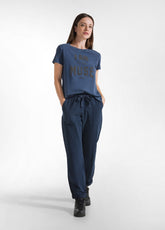 T-SHIRT GRAFICA EFFETTO MARMO BLU - Top & T-Shirts - Outlet | DEHA