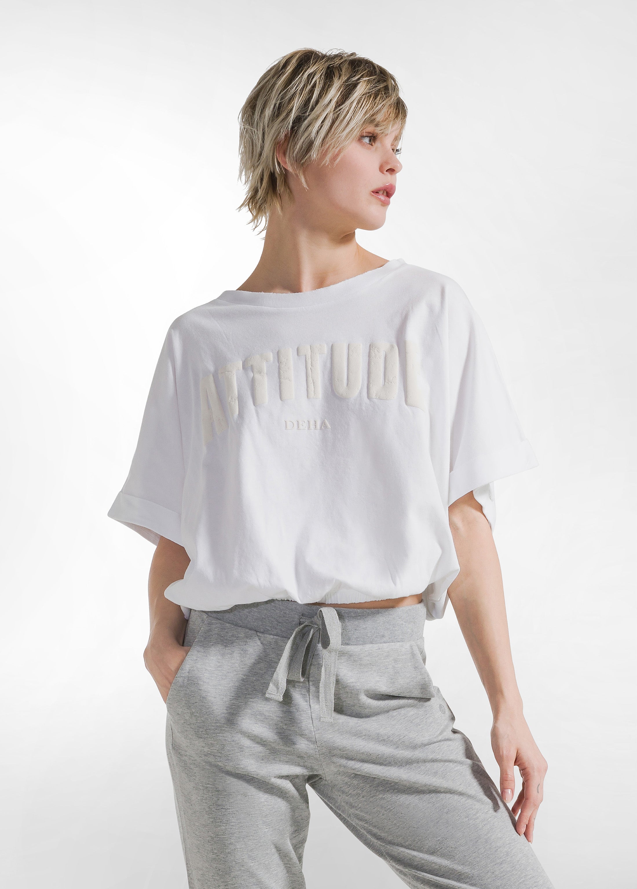 ATHMILE T-shirt Oversize Donna – Girocollo Manica Corta – Casual Estivo 2023 Y2K – Morbida E Leggera – Colore Bianco Taglia XL