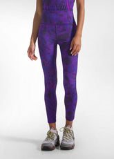 LEGGINGS IN MICROFIBRA STRETCH STAMPATI VIOLA - PURPLE ANIMALIER | DEHA