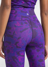 LEGGINGS IN MICROFIBRA STRETCH STAMPATI VIOLA - PURPLE ANIMALIER | DEHA