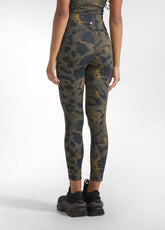 LEGGINGS IN MICROFIBRA STRETCH STAMPATI MARRONE - BROWN ANIMALIER | DEHA