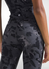 LEGGINGS IN MICROFIBRA STRETCH STAMPATI NERO - BLACK ANIMALIER | DEHA