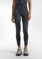 LEGGINGS IN MICROFIBRA STRETCH STAMPATI NERO - ALLOVER MARBLE BACK | DEHA