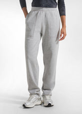 PANTALONE DRITTO IN COTONE PESANTE GRIGIO - GREY MELANGE | DEHA