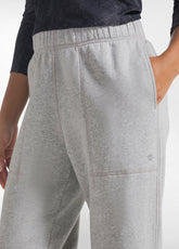PANTALONE DRITTO IN COTONE PESANTE GRIGIO - GREY MELANGE | DEHA