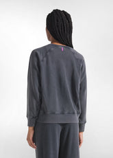 BRUSHED SWEATSHIRT TRACKSUIT AND STRAIGHT TROUSERS WITH A BLACK MALTINTO EFFECT - | DEHA