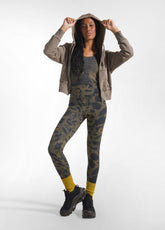 FELPA CON ZIP E CAPPUCCIO EFFETTO MALTINTO TORTORA - MOKA BROWN | DEHA