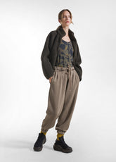 GERADE HOSE MIT MALTINTO-EFFEKT, BRAUN - Freizeitkleidung | DEHA