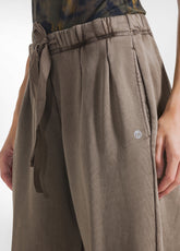 GERADE HOSE MIT MALTINTO-EFFEKT, BRAUN - Freizeitkleidung | DEHA