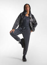 GIACCA TEDDY EFFETTO MALTINTO NERO - BLACK | DEHA