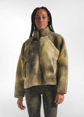 GIACCA TEDDY EFFETTO MALTINTO VERDE - CAMO GREEN | DEHA