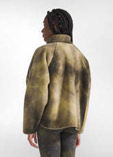 GIACCA TEDDY EFFETTO MALTINTO VERDE - CAMO GREEN | DEHA