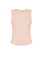 VINTAGE-EFFECT RIBBED TOP PINK - Tops & sports bras | DEHA