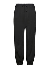 LINEN SLOUCHY PANTS - BLACK - Linen Clothing for Women | DEHA