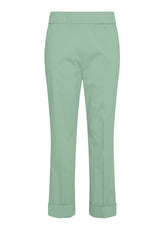 PANTALONE DRITTO IN POPELINE VERDE - NEW COLLECTION: SS 24 | DEHA