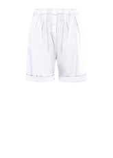 POPLIN BERMUDA SHORTS - WHITE - Shorts | DEHA