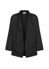 BLACK LINEN BLAZER - Jackets & Vests | DEHA
