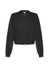 BLACK POPLIN BOMBER JACKET - Leisurewear | DEHA