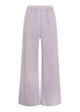 PURPLE MARBLED PLUSH LOOSE-FITTING TROUSERS - Comfort Sets | DEHA