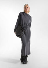 SOFT TOUCH LONG DRESS - GREY - Dresses, skirts, and suits - Outlet | DEHA