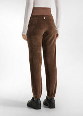 POLAR FLEECE PANTS WITH SCUBA INSERTS - BROWN - COFFEE BROWN | DEHA