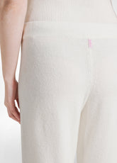PANTALONE LOUNGE IN MAGLIA CARROT FIT BIANCO - MILK WHITE | DEHA