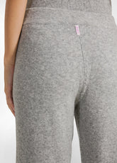 LOUNGE KNITTED CARROT-FIT PANTS - GREY - GREY MELANGE | DEHA