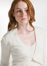 LOUNGE KNITTED SLIM FIT TOP - WHITE - MILK WHITE | DEHA