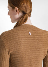 LOUNGE KNITTED SLIM FIT TOP - BROWN - GLACE' BROWN | DEHA