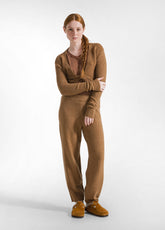 LOUNGE KNITTED SLIM FIT TOP - BROWN - GLACE' BROWN | DEHA