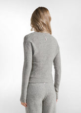 LOUNGE KNITTED SLIM FIT TOP - GREY - GREY MELANGE | DEHA