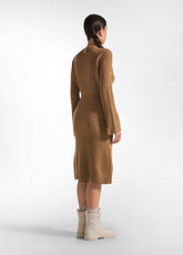 LOUNGE STRICK-KLEID - BRAUN - GLACE' BROWN | DEHA