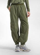 CARGO-HOSE AUS CORD - GRUEN - OLIVE GREEN | DEHA