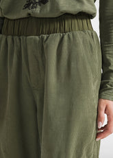 CARGO-HOSE AUS CORD - GRUEN - OLIVE GREEN | DEHA