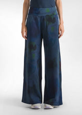 PANTALONE PALAZZO STAMPATO OTHER - PAINTED BLUE | DEHA