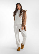 CORDUROY PLEATED PANTS - WHITE | DEHA