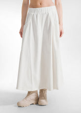 CORD-ROCK MIT FALTEN - WEISS - MILK WHITE | DEHA