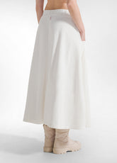 CORD-ROCK MIT FALTEN - WEISS - MILK WHITE | DEHA