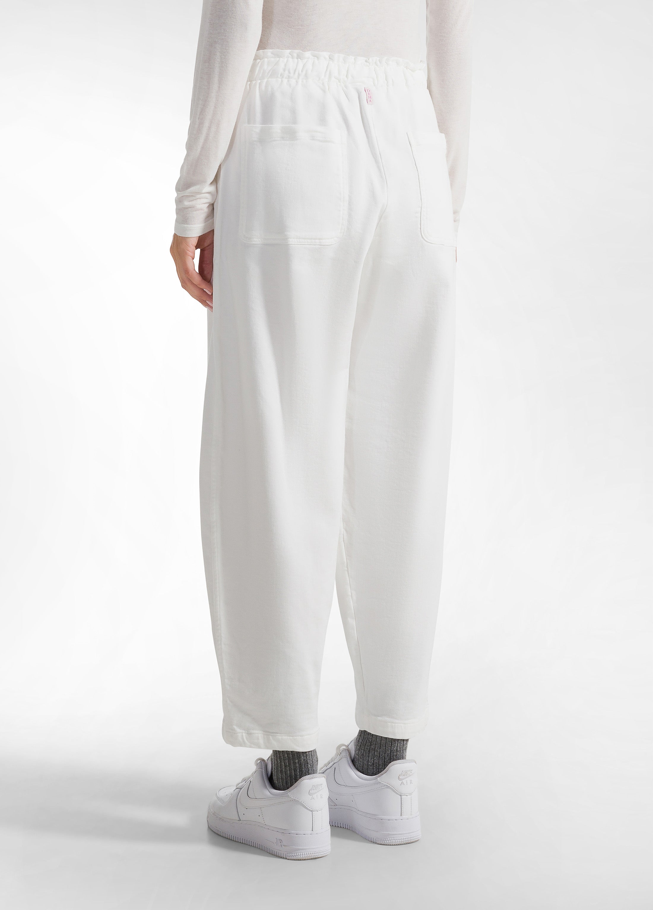MODAL GABARDINE BALLOON PANTS - WHITE | DEHA